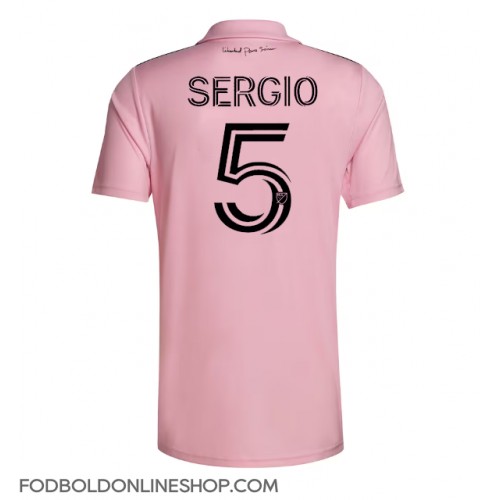 Inter Miami Sergio Busquets #5 Hjemmebanetrøje 2023-24 Kortærmet